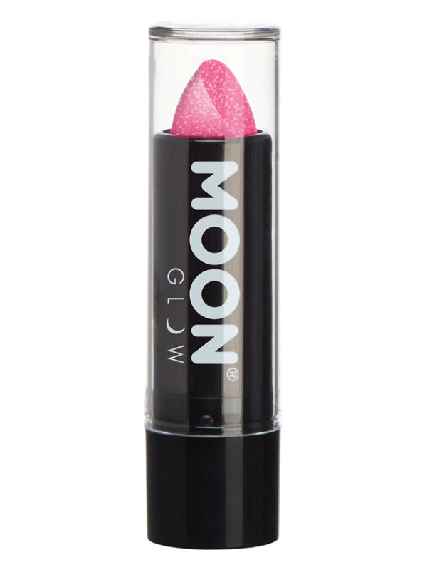 Moon Glow - Neon UV Glitter Lipstick, Hot Pink Dress Loud