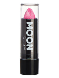 Moon Glow - Neon UV Glitter Lipstick, Hot Pink Dress Loud
