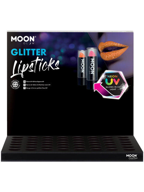 Moon Glow - Neon UV Glitter Lipstick, Dress Loud