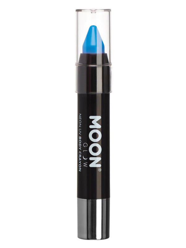 Moon Glow Pastel Neon UV Body Crayons, Pastel Blue Dress Loud