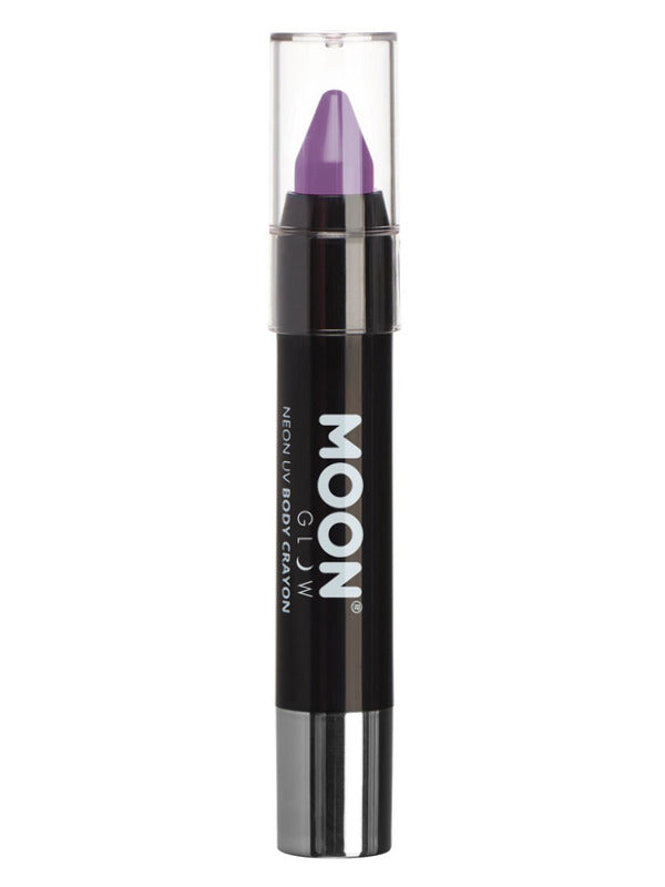 Moon Glow Pastel Neon UV Body Crayons, Pastel Lila Dress Loud
