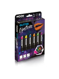 Moon Glow - Neon UV Glitter Lipstick, Assorted Dress Loud