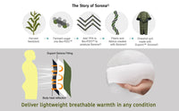 Onewind Hammock Topquilt Poncho  (2 °C - 10 °C) - Large Dress Loud