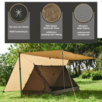 Onewind Outdoors Tandem Ridge Shelter Tarp Inner Tent Dress Loud