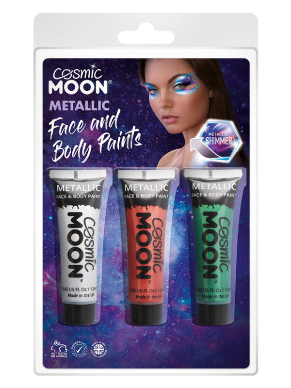 Cosmic Moon Metallic Face & Body Paint, Dress Loud