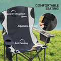 Outsunny Set of 2 Padded Folding Picnic Chairs with Cooler Bag Dress Loud