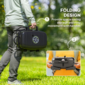 Outsunny Folding Charcoal Barbecue Grill, Portable BBQ for Camping Dress Loud