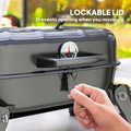 Outsunny Folding Charcoal Barbecue Grill, Portable BBQ for Camping Dress Loud