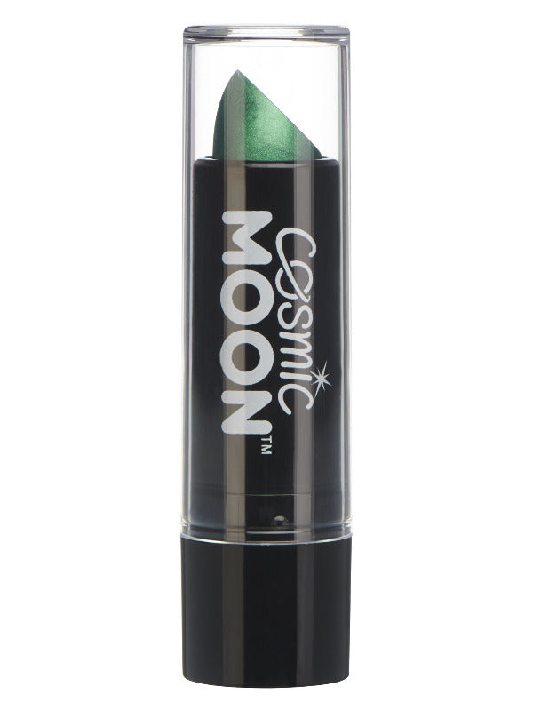 Cosmic Moon Metallic Lipstick, Green Dress Loud