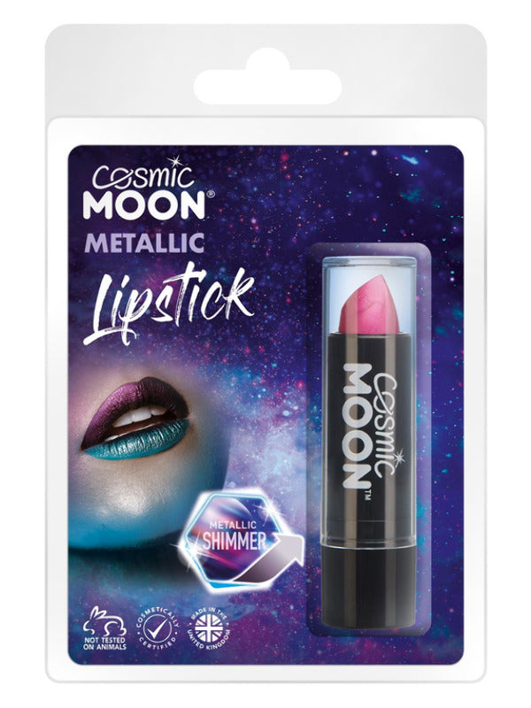 Cosmic Moon Metallic Lipstick, Pink Dress Loud