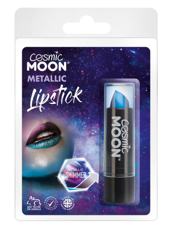Cosmic Moon Metallic Lipstick, Blue Dress Loud