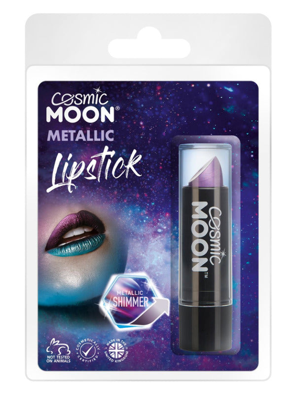 Cosmic Moon Metallic Lipstick, Purple Dress Loud