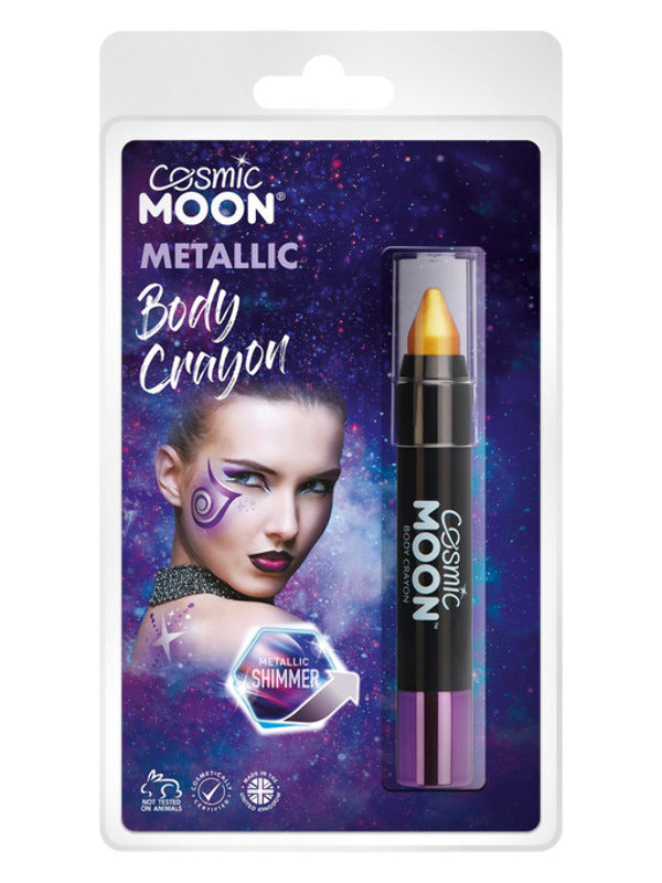 Cosmic Moon Metallic Body Crayons, Gold Dress Loud