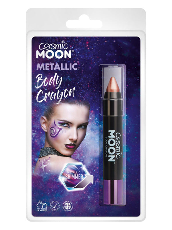 Cosmic Moon Metallic Body Crayons, Rose Gold Dress Loud