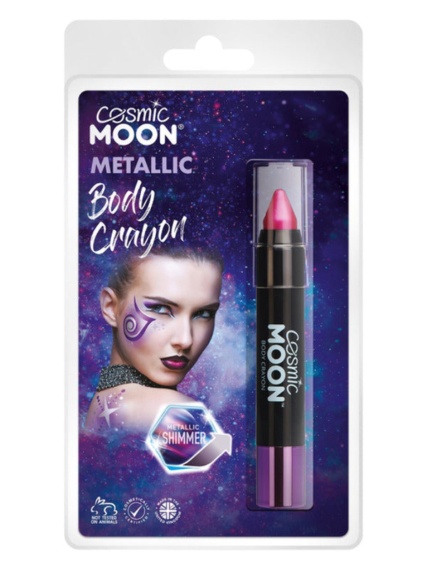 Cosmic Moon Metallic Body Crayons, Pink Dress Loud