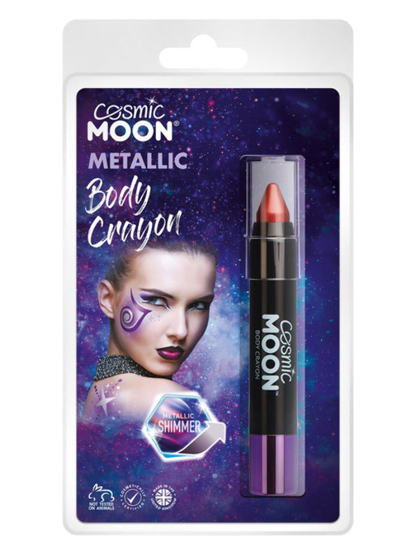 Cosmic Moon Metallic Body Crayons, Red Dress Loud