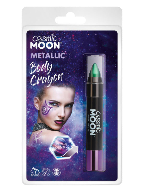 Cosmic Moon Metallic Body Crayons, Green Dress Loud