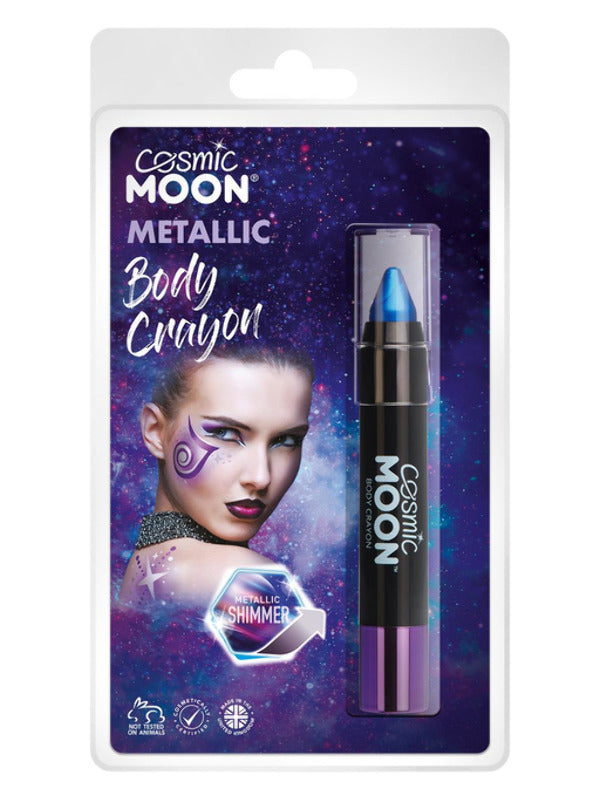 Cosmic Moon Metallic Body Crayons, Blue Dress Loud