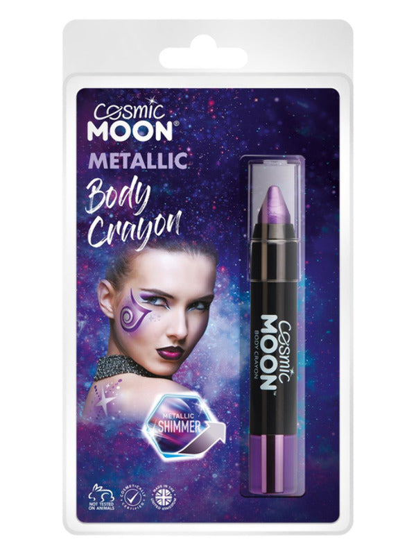 Cosmic Moon Metallic Body Crayons, Purple Dress Loud