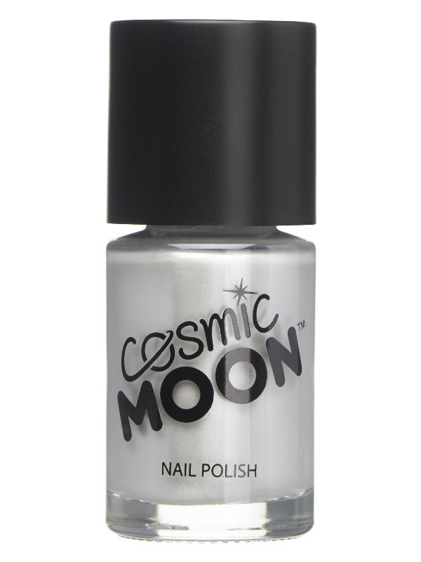 Cosmic Moon Metallic Nail Polish, Silver Dress Loud