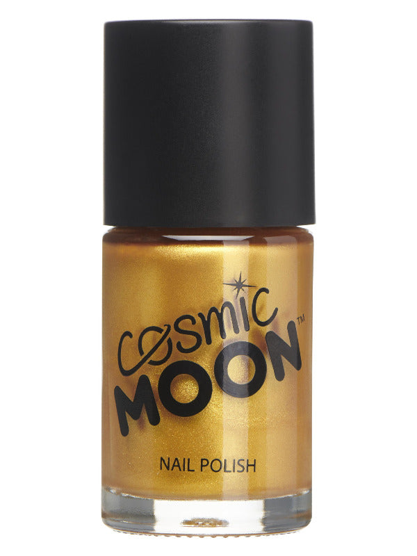 Cosmic Moon Metallic Nail Polish, Gold Dress Loud