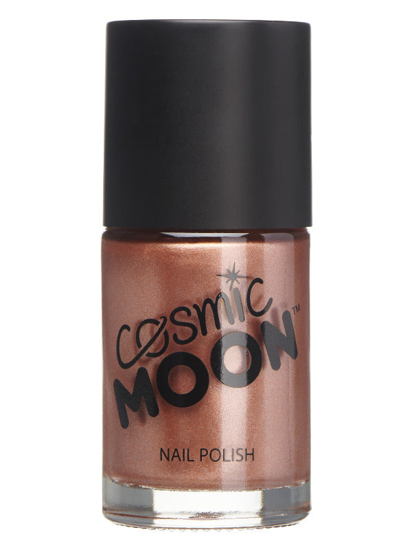 Cosmic Moon Metallic Nail Polish, Rose Gold Dress Loud