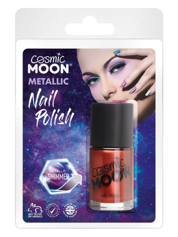 Cosmic Moon Metallic Nail Polish, Red Dress Loud