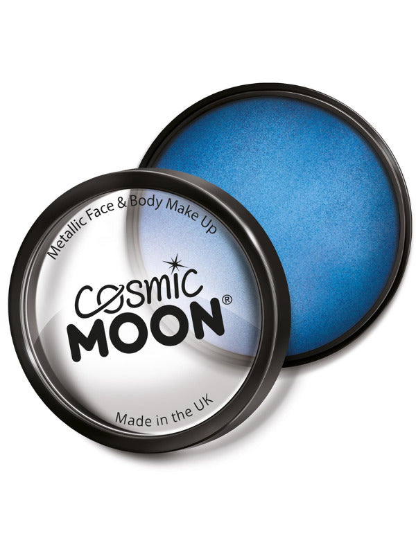 Cosmic Moon Metallic Pro Face Paint Cake Pots, Blu Dress Loud