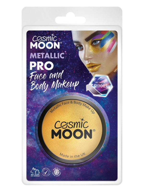 Cosmic Moon Metallic Pro Face Paint Cake Pots, Gol Dress Loud
