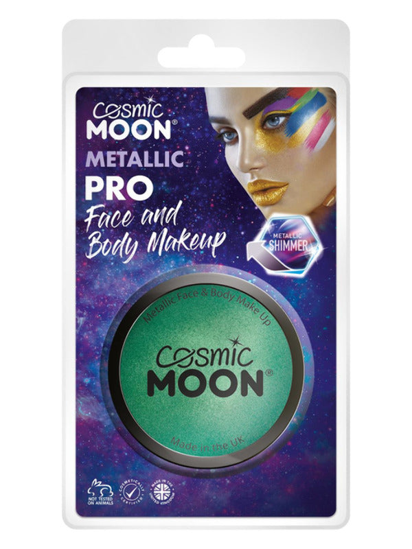 Cosmic Moon Metallic Pro Face Paint Cake Pots, Gre Dress Loud