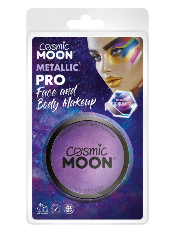 Cosmic Moon Metallic Pro Face Paint Cake Pots, Pur Dress Loud