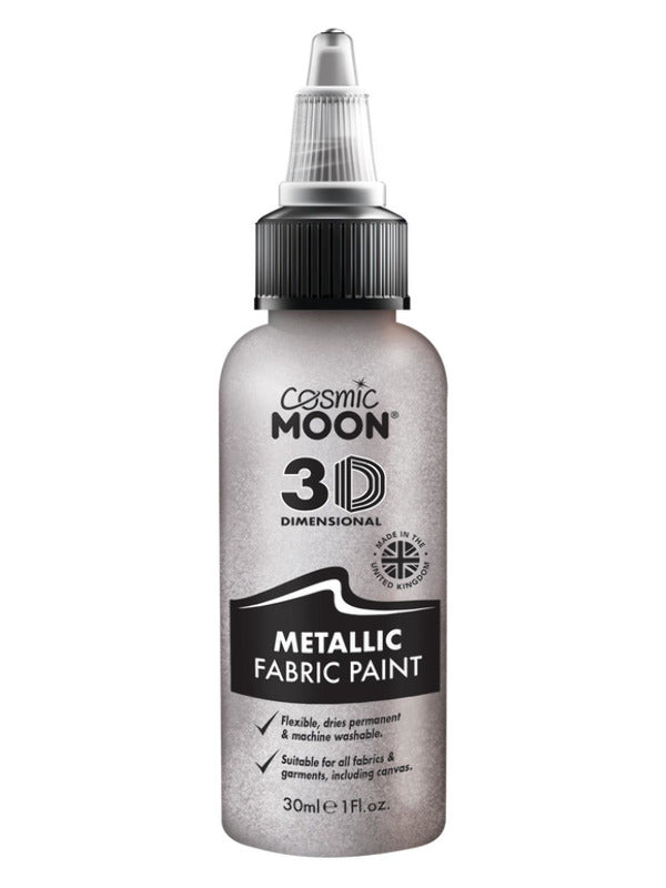 Cosmic Moon Metallic Fabric Paint, Silver Dress Loud