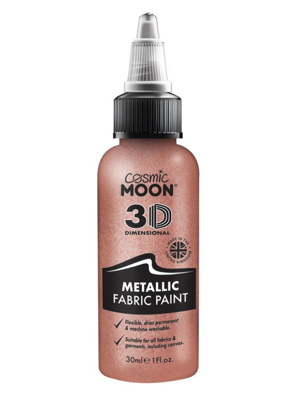 Cosmic Moon Metallic Fabric Paint, Rose Gold Dress Loud