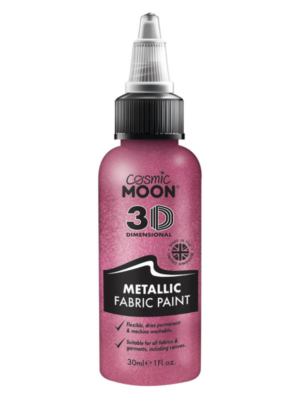 Cosmic Moon Metallic Fabric Paint, Pink Dress Loud