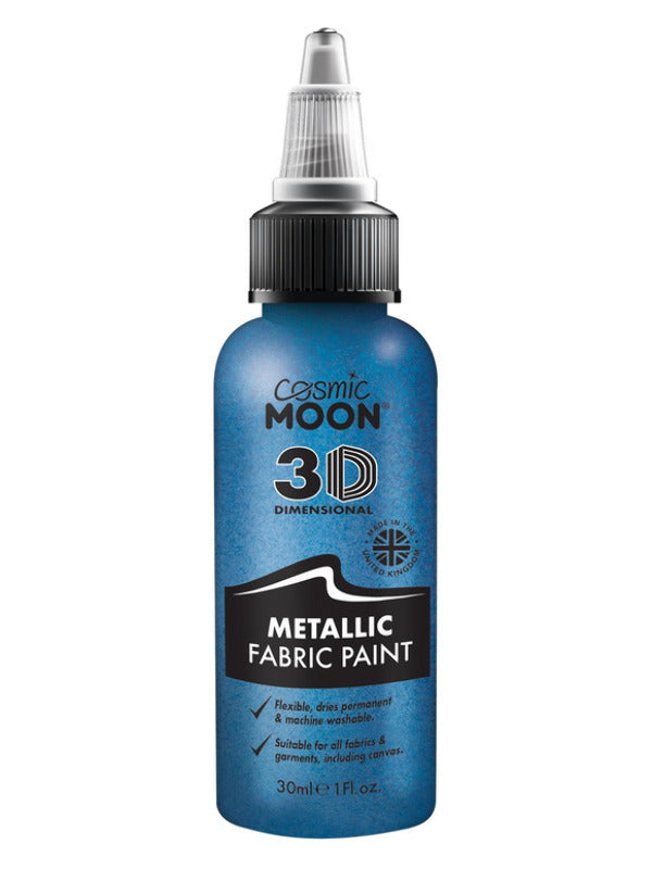 Cosmic Moon Metallic Fabric Paint, Blue Dress Loud