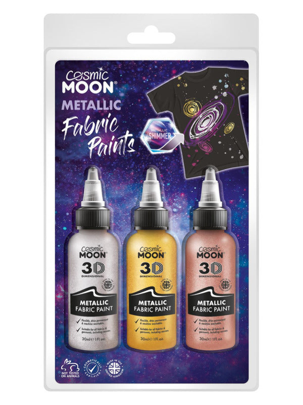 Cosmic Moon Metallic Fabric Paint, Dress Loud