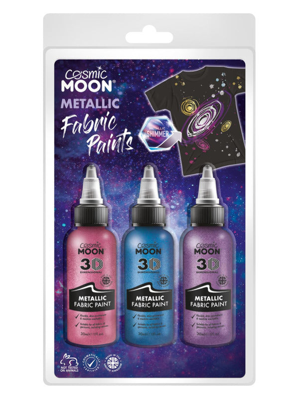 Cosmic Moon Metallic Fabric Paint, Dress Loud