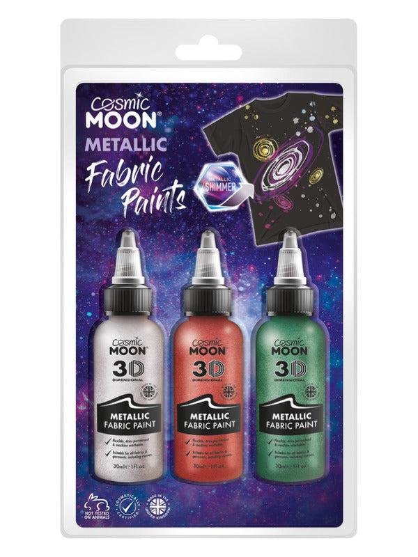 Cosmic Moon Metallic Fabric Paint, Dress Loud