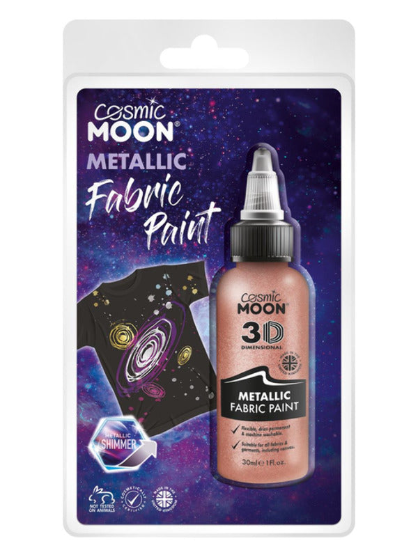 Cosmic Moon Metallic Fabric Paint, Rose Gold Dress Loud