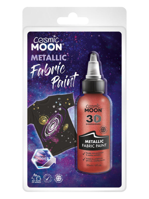 Cosmic Moon Metallic Fabric Paint, Red Dress Loud