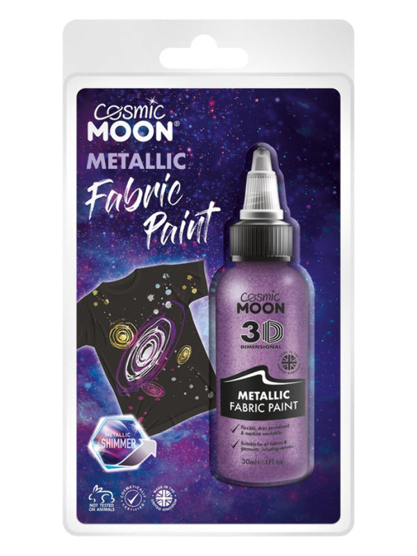 Cosmic Moon Metallic Fabric Paint, Purple Dress Loud