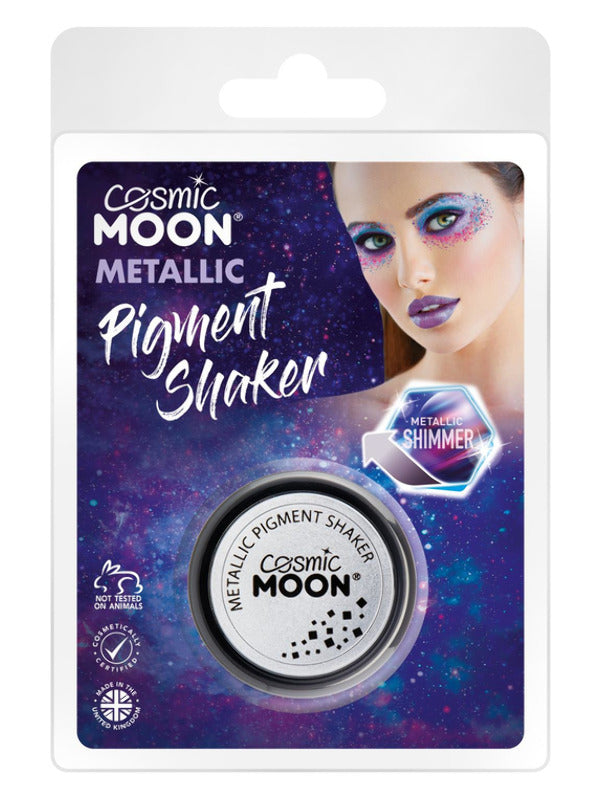 Cosmic Moon Metallic Pigment Shaker, Silver Dress Loud