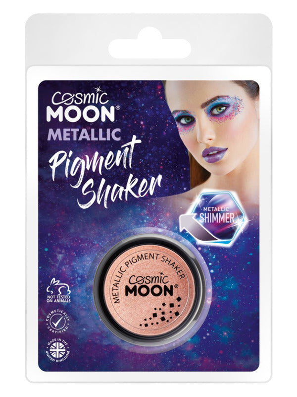 Cosmic Moon Metallic Pigment Shaker, Rose Gold Dress Loud