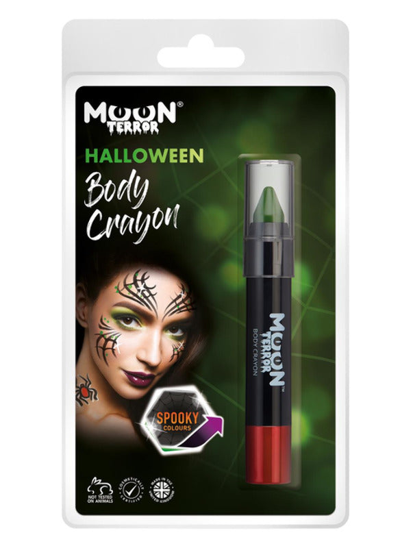 Moon Terror Halloween Body Crayons, Green Dress Loud
