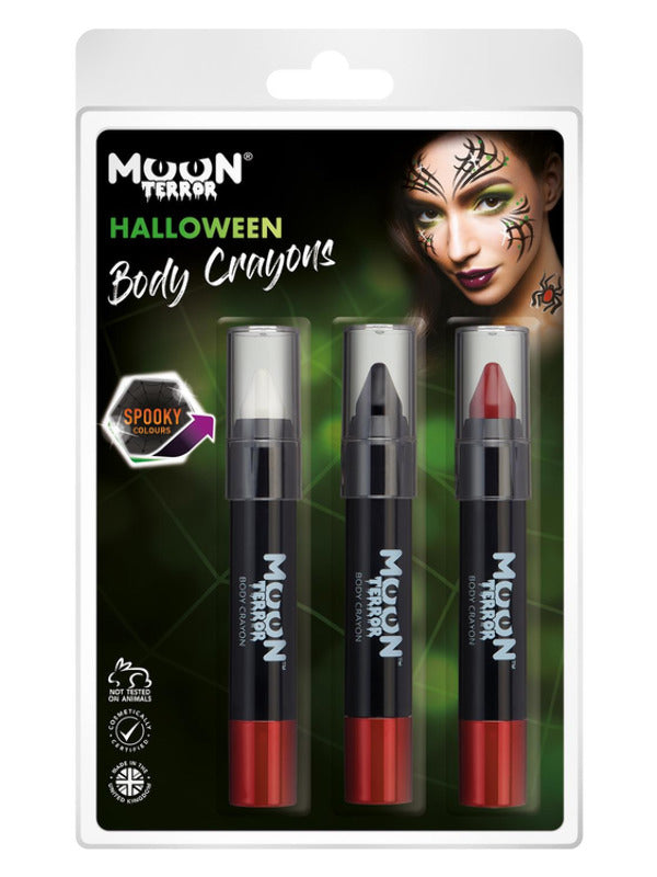 Moon Terror Halloween Body Crayons, Dress Loud