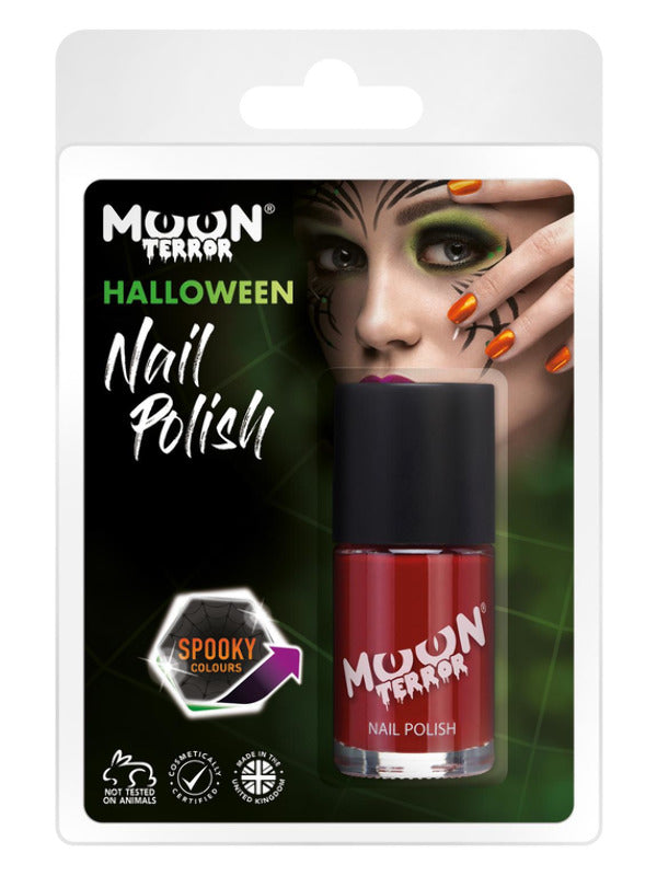 Moon Terror Halloween Nail Polish, Red Dress Loud