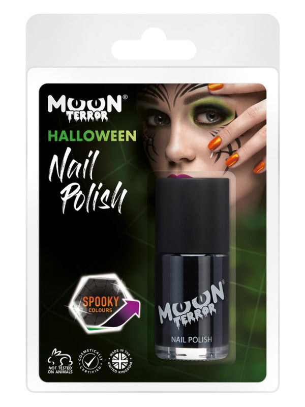 Moon Terror Halloween Nail Polish, Black Dress Loud