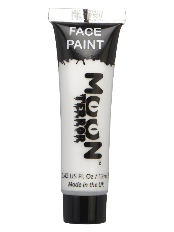 Moon Terror Halloween Face & Body Paint, White Dress Loud
