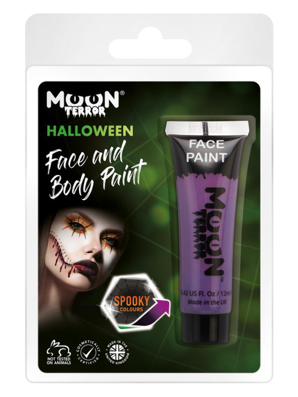 Moon Terror Halloween Face & Body Paint, Purple Dress Loud