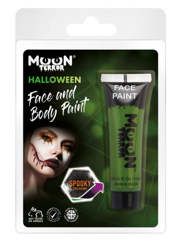 Moon Terror Halloween Face & Body Paint, Green Dress Loud